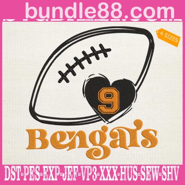 Joe Burrow Bengals Embroidery Files