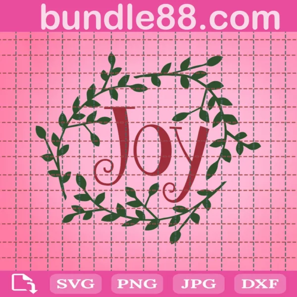 Joy Svg, Christmas Svg