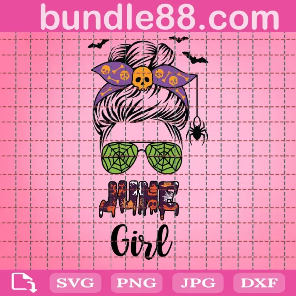 June Girl Svg, June Birthday Svg