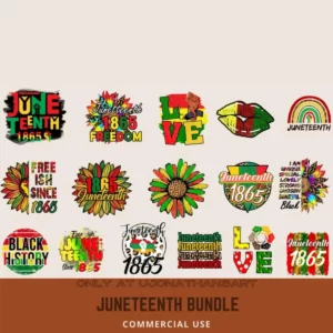 Juneteenth Bundle 16 Designs - Black Queen PNG