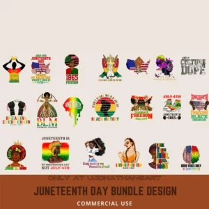 Juneteenth Day Bundle Design - Black History PNG