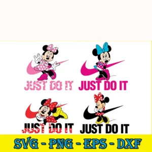 Just Do It Minnie Mouse Svg Bundle
