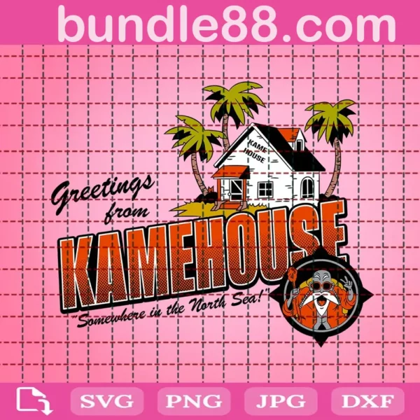 Kame House Svg, Anime Svg