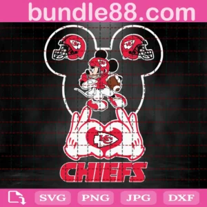 Kansas City Chiefs Football Mouse Clipart