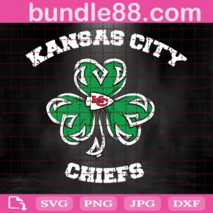 Kansas City Chiefs Lucky Clover Svg