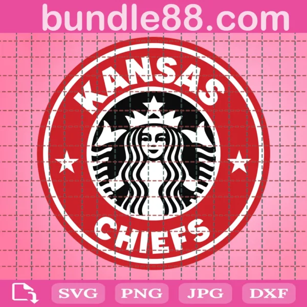 Kansas City Chiefs Starbucks Logo Cup Wrap Svg