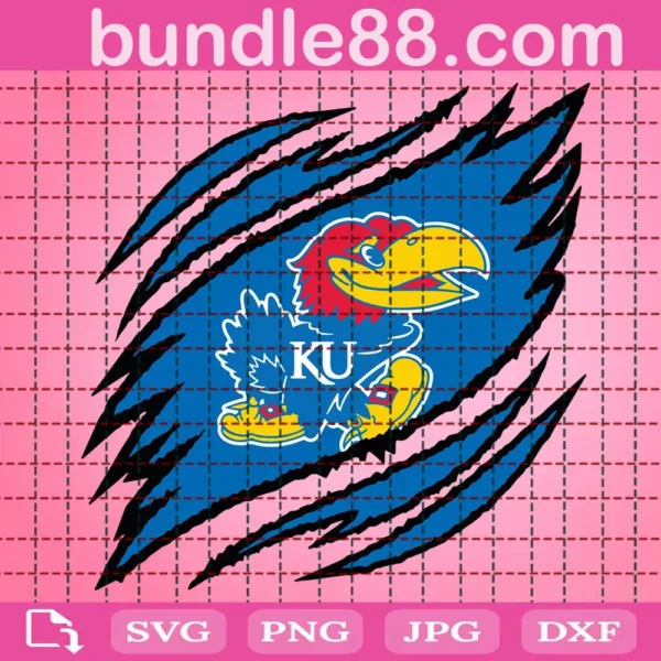 Kansas Jayhawks Claws Svg