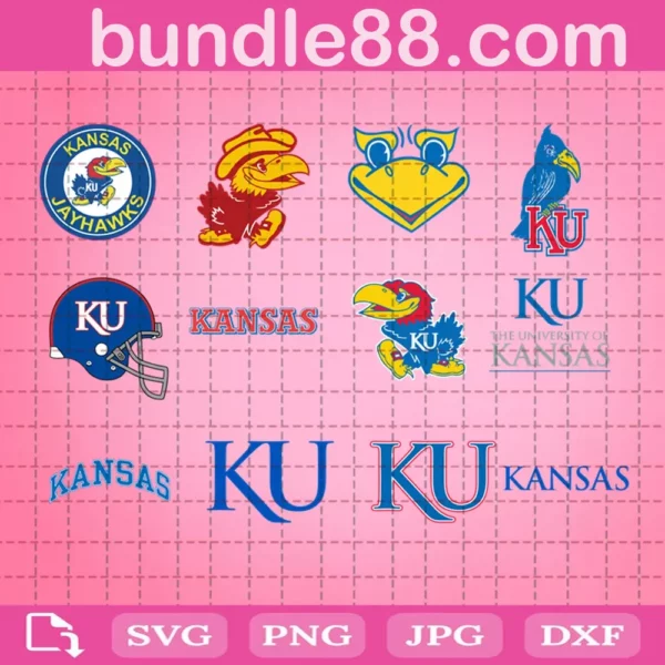 Kansas Jayhawks Ncaa Svg Bundle