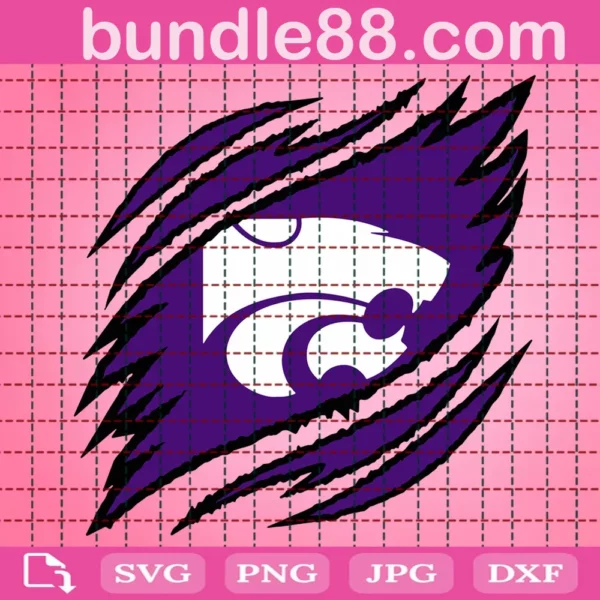 Kansas State Wildcats Claws Svg