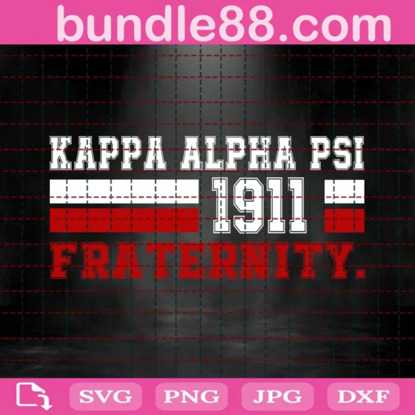 Kappa Alpha Psi 1911 Fraternity Svg