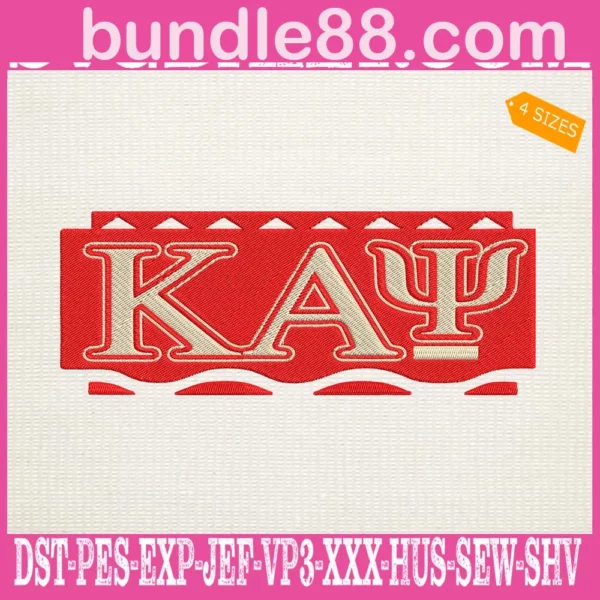Kappa Alpha Psi Embroidery Files