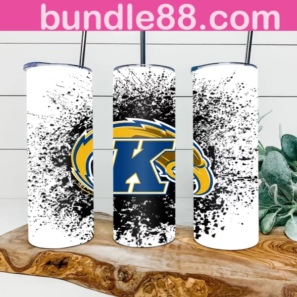 Kent State Golden Flashes Football 20oz Skinny Tumbler