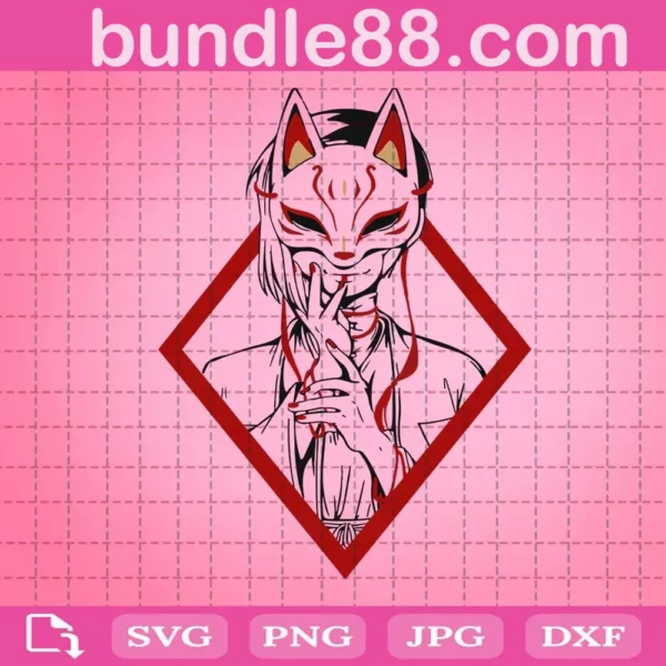 Kitsune Mask Svg