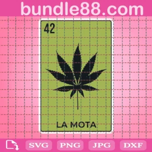 La Mota Mexican Lottery Card Weed Leaf