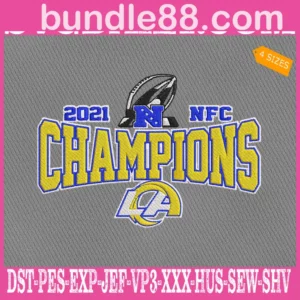 LA Rams 2021 NFC Champions Embroidery Files