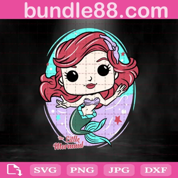 La Sirenita Svg, The Little Mermaid Svg