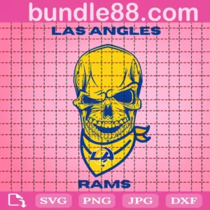 Las Angeles Rams Skull Svg