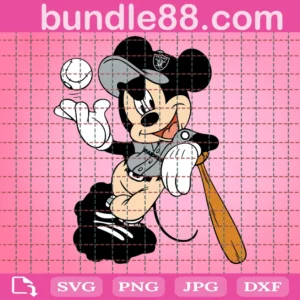 Las Vegas Raiders Baseball Mouse Clipart