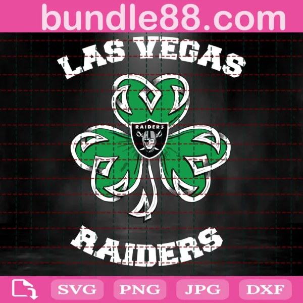 Las Vegas Raiders Lucky Clover Svg