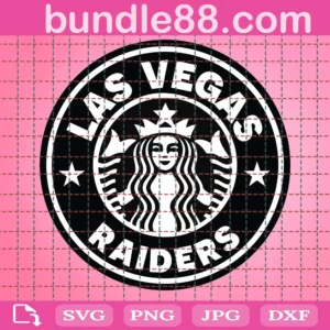 Las Vegas Raiders Starbucks Logo Cup Wrap Svg