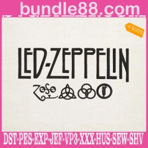 Led Zeppelin Embroidery Design