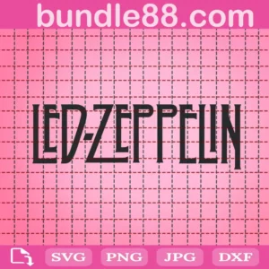 Led Zeppelin Rock Band Logo Svg