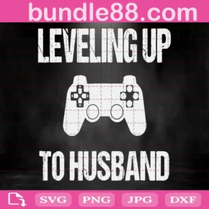 Leveling Up To Husband Svg