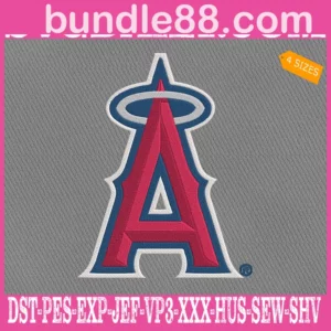 Los Angeles Angels Logo Embroidery Machine