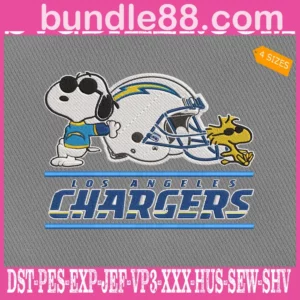 Los Angeles Chargers Snoopy Embroidery Files