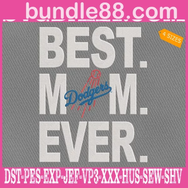 Los Angeles Dodgers Embroidery Files