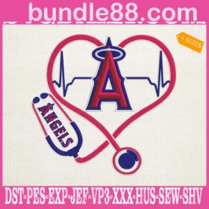 Los Angeles Nurse Stethoscope Embroidery Files