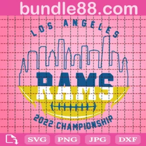 Los Angeles Rams 2022 Championship Svg