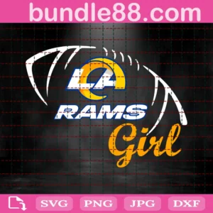 Los Angeles Rams Girl Svg