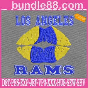 Los Angeles Rams Lip Embroidery Files
