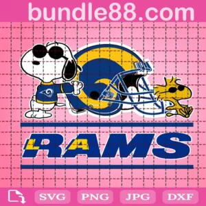 Los Angeles Rams Snoopy Svg