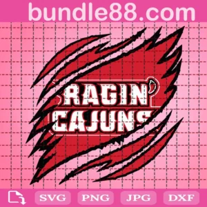 Louisiana Ragin' Cajuns Claws Svg