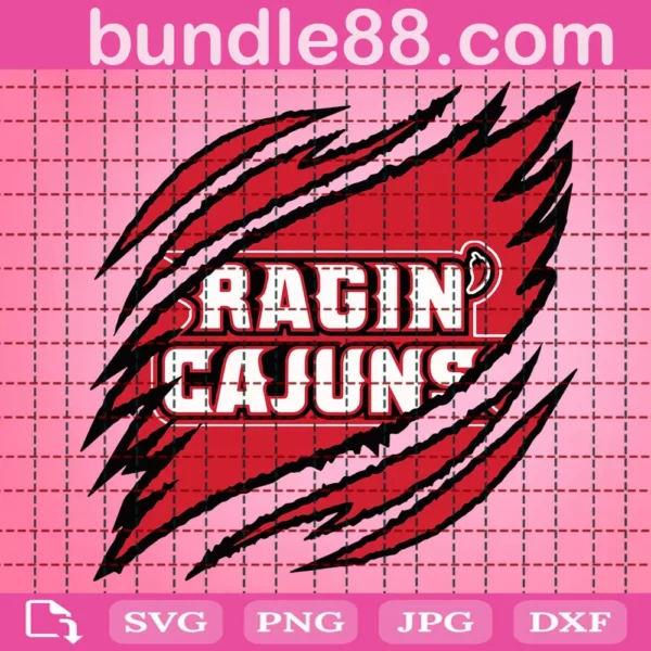 Louisiana Ragin' Cajuns Claws Svg