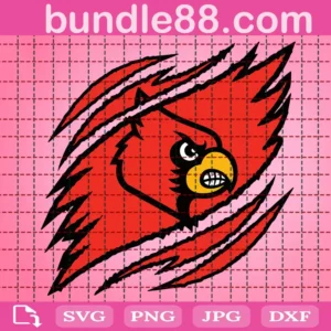 Louisville Cardinals Claws Svg