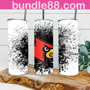 Louisville Cardinals Football 20oz Skinny Tumbler