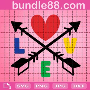 Love Arrow Svg, Autism Arrow Svg