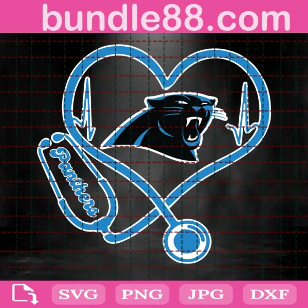 Love Carolina Panthers Svg File