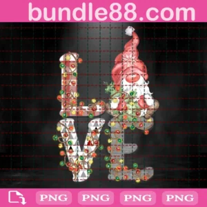 Love Christmas Gnome Png