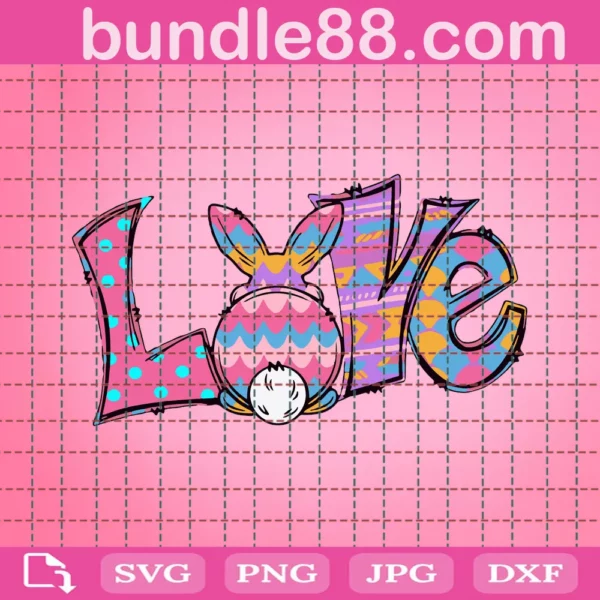 Love Easter Svg, Happy Easter Svg