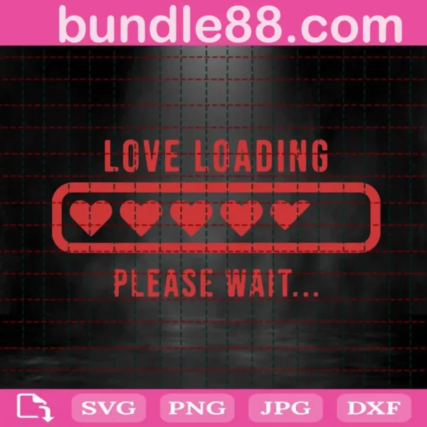 Love Loading Please Wait Svg