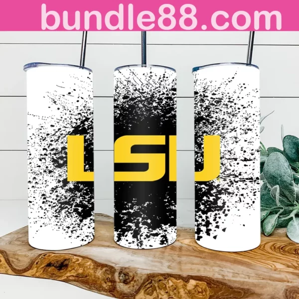 LSU Tigers Football 20oz Skinny Tumbler