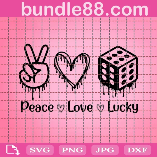 Lucky Svg, Peace Love Lucky Svg