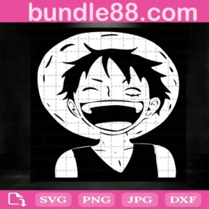 Luffy Smile Svg, Luffy One Piece Svg