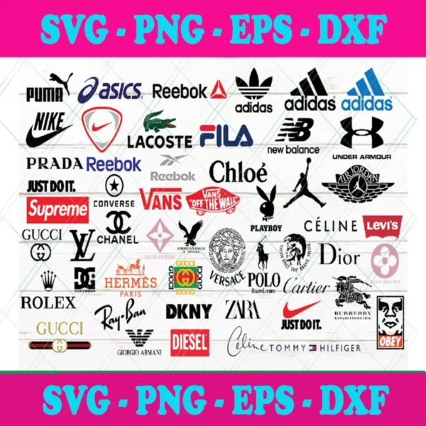 Luxury Brand Logo Svg SVG PNG DXF EPS Digital Files May 2024