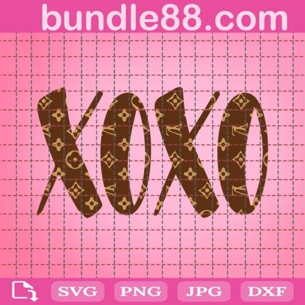 LV Brown Xoxo Logo