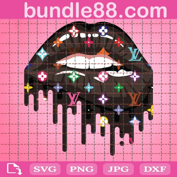 LV Dripping Lip Svg